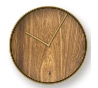 MJ01 Horloge murale Petite Janua laiton - chêne huilé naturel - JANUA MJ01 MESS EICH NAT GEOEL
