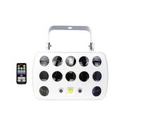 MJFVN Projecteur à Effet de scène LED for DJ Disco Party éclairage sonore de Vacances de noël Ciel étoilé Nouvel an Lampe Boule Disco(No Remote)
