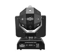 MJFVN Tête Mobile Faisceau Lumineux Stroboscope Football DJ Boule Disco for Boîte De Nuit Fête RGBW 4In1 LED Lumière De Scène Professionnelle