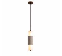 Mjsdjof Lampe suspendue en verre à tube long de 11,8 pouces, 20 W 3000 K