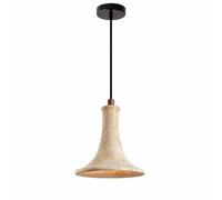Mjsdjof Suspension en forme de trompette, droplight en pierre naturelle, G9
