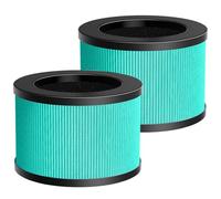 MK01 MK06 DH-JH01 Lot de 2 filtres de rechange HEPA compatibles avec purificateur d'air AROEVE MK01 MK06 et Kloudi DH-JH01 Vert
