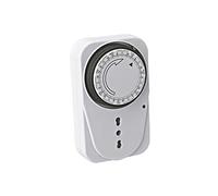 MKC | Minuterie Mécanique Hebdomadaire, Minuterie Prise Électrique MKTIW-1, C/SWITCH, Fonction ON/OFF, Indicateur LED, Temps de Réglage minimum 2h par jour pendant 7 jours, 3500W, Prise 10/16a
