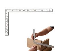 MKEAWWU 1 Pièce Equerre Menuisier Inoxydable 150×300Mm, Règle Carrée Angle Droit 90° Pour Charpentier, Ingénieur, Artisan