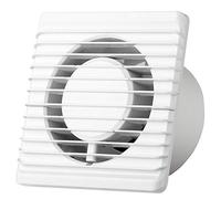 MKK Badventilator Ø 100 mm in weiß PLANET Lüfter Ventilator Front Wandlüfter Badlüfter Ventilator Einbaulüfter Bad Küche leise 10 cm