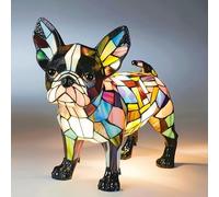 MKKHGPO Lampe de Chien colorée Arc-en-Ciel Magique, 17cm, Interrupteur Prise USB, Artisanat léger en résine(F)