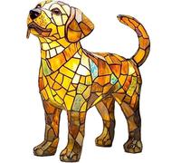 MKKHGPO Lampe de Chien colorée Arc-en-Ciel Magique, 17cm, Interrupteur Prise USB, Artisanat léger en résine(G)