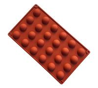 MKNZOME Moule en Silicone hémisphère, 24 cavité Demi-Cercle moules à Chocolat en Silicone gâteau Moule de Cuisson Plateau Bombes de crème glacée