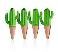 MKNZOME Oyas a Planter Terre Cuite, 4 Pièces Arrosage Goutte à Goutte Ollas Terre Cuite Arrosage Automatique Plantes Irrigation Goutte a Goutte Bouteille pour Jardin Maison Intérieur Extérieur