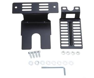MKTOLHUS Ensemble de support de moteur de rôtisserie, plaque de support en métal robuste avec trous pré-percés pour barbecue en plein air, accessoires de cuisine, noir