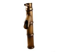 MKTOLHUS Robinet en laiton antique 30 cm | Robinet mitigeur à trou unique vintage aspect bois pour eau chaude et froide, haut robinet de lavabo de salle de bain avec