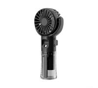 MKTOLHUS Ventilateur brumisateur portable rechargeable avec 4 vitesses, USB-C pour mini ventilateur de pulvérisation pour enfants, étudiants, bureau, voyage, ventilateur de bureau silencieux avec eau