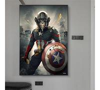 MKWDBBNM Animal Singe Toile Affiches Peinture Film d'action Super héros Personnages Mur Art Enfants Salon décor | 60x80 cm Pas de Cadre
