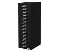 Ml-design Armoire 15 tiroirs - Noir