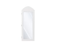 ML-Design Armoire à Bijoux Blanc, Armoire Murale avec Miroir et Nombreux Compartiments, 35x95x9 cm, Dresser Moderne