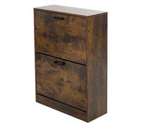 Ml-design Armoire à chaussures - Marron foncé