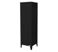ML-Design Armoire-Vestiaire, 38 x 38 x 137,5 cm, Noir, en Acier, avec 3 Compartiments