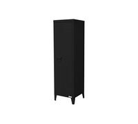 ML-Design Armoire-Vestiaire, 38 x 38 x 137,5 cm, Noir, en Acier, avec 3 Compartiments