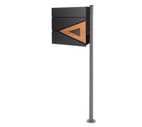 ML-Design Boîte aux lettres Anthracite/Bois