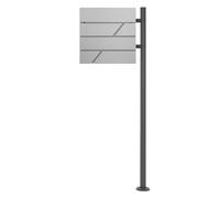 ML-Design Boîte aux lettres - Gris clair/Anthracite