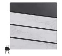 ML-Design Boîte aux lettres sur pied - Marbre anthracite