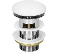 ML-Design Bonde de Lavabo Pop Up Garniture Vidage Universel pour Vasques Lave-Mains Évier Blanc G