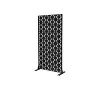 Brise-vue métallique - ML-Design - Milano - Noir - 90x180 cm - en acier, 3 panneaux extensible