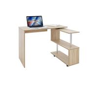 ML-Design Bureau d'Angle Pivotant 90°, Forme de L, 150x88x75 cm, MDF Chêne Sonoma,