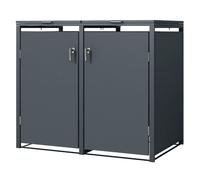 Ml-design cache-poubelle 1,32 x 0,80 x 1,16 m