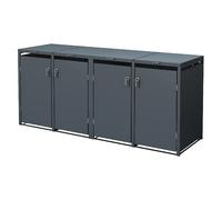 Ml-design Cache-poubelle 2,64 x 0,80 x 1,16 m