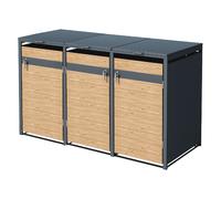 Ml-design Cache-poubelle 2 x 0,8 m