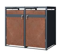 Ml-design Cache poubelle acier