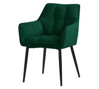 ML-Design Chaise à manger - Vert foncé
