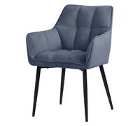 ML-Design Chaise Bleue Tissu