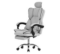 Ml-design Chaise de bureau ergonomique - Gris clair