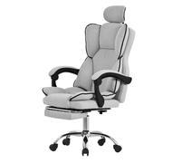 Ml-design Chaise de bureau ergonomique - Gris clair