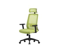 ML-Design Chaise de Bureau Ergonomique, Vert, Mesh, avec Appui-Tête Réglable, Accoudoirs,