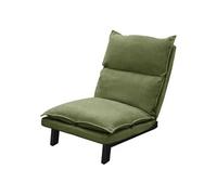 ML-Design Chaise de Sol Vert, Fauteuil Lounge de Relaxation Rembourré, Dossier Réglable,