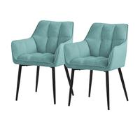 ML-Design Chaise - Lot de 2 - Pétrole