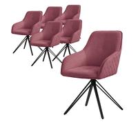 ML-Design Chaise Pivotante 6 Places - Vieux Rose