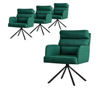 ML-Design Chaise pivotante Polsterstuhl - Noir