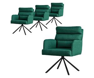 ML-Design Chaise pivotante Polsterstuhl - Noir