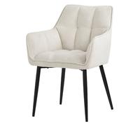 ML-Design Chaise Salle à Manger - Crème