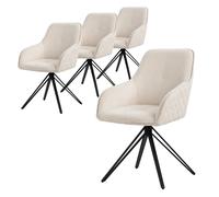 ML-Design Chaises Crème - Pivotantes