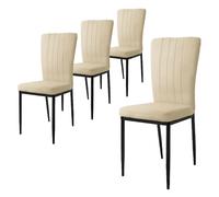ML-Design Chaises Velours - Taupe