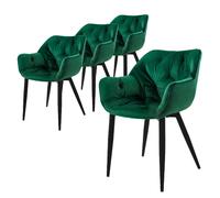 ML-Design Chaises - Vert foncé