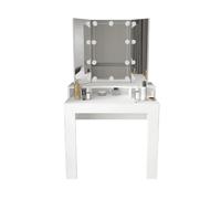 Ml-design Coiffeuse avec miroir - Blanc