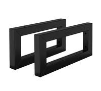 ML-Design Set 2x Consoles Murales, 300x150x30 mm, Noir, Acier, Design Flottant, Support d'Étagère pour Lavabo/Meuble/Table pour Salle de Bain/Chambre à Coucher, Réglable, Matériel de Montage Inclus