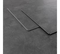ML-Design Dalle PVC Clipsable Intérieur, Revêtement de Sol Vinyle Gris Effet Béton Fonc Usage 34, Imperméable, Antidérapant, Pose Facile, Épaisseur 4,2 mm, 61 x 30,5 cm, 10 Pièces / 1,86 m²