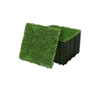 ML-Design Dalles Gazon Synthétique, 30x30 cm/33 pièces=3m², Clipsables avec Drainage,